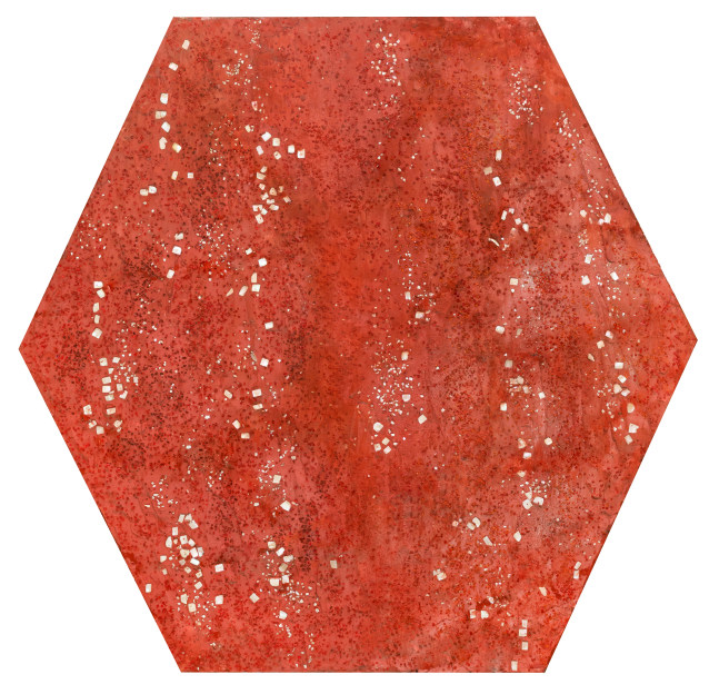 Jeanne Reynal
                    (1903-1993)
            
    
        Songs of the Tewa, 1959    
    smalti and dyed Japanese shell on pigmented cement                                    82h x 81w x 2 1/2d in
208.28h x 205.74w x 6.35d cm
                    
                            JREY099