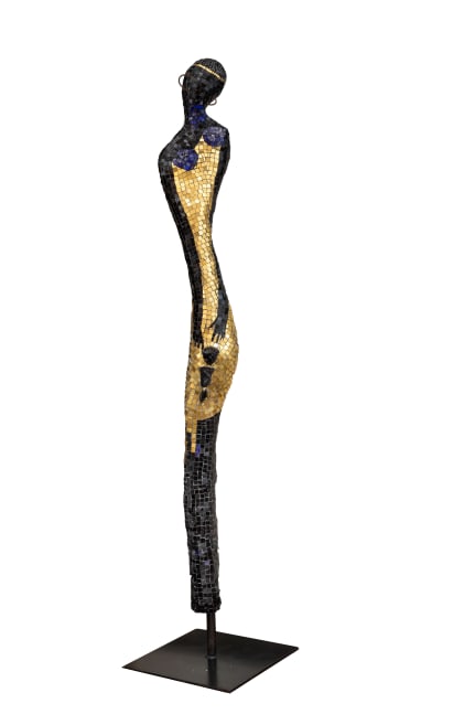 Jeanne Reynal
                    (1903-1993)
            
    
        Woman Clothed With Son, 1970    
    mosaic tesserae, obsidian, concrete and steel                                    114h x 7 1/2w x 15d in
289.56h x 19.05w x 38.10d cm
                    
                            JREY078