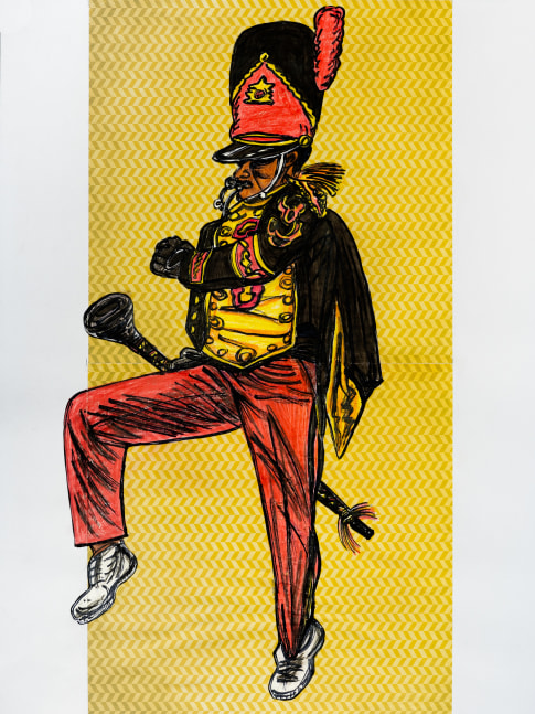Keith Duncan
Grambling State University Drum Major 6, 2020
Colored pencil and marker on paper
24 x 18 inches&amp;nbsp;