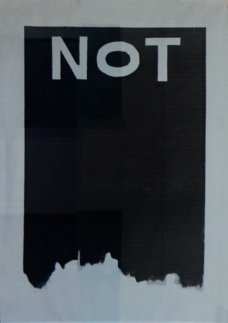 NOT (black), 2018
Acrylic on Linen
64 x 48 inches