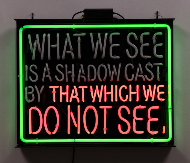 That Which We Do Not See (MLK), 2019
Neon, Edition of 3, 1 AP
24 x 30 x 3 inches