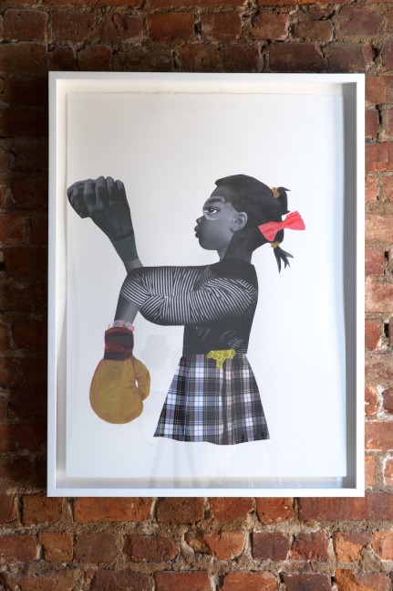 Deborah Roberts
Fight the Power, 2017
Mixed Media Photo Collage on Paper
25 x 33 inches framed
Courtesy of the Artist and Fort Gansevoort