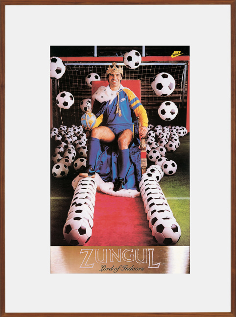 Jeff Koons
Zungul Framed Nike poster, 1985
46&amp;nbsp;x 31.5&amp;nbsp;inches
Edition of 2