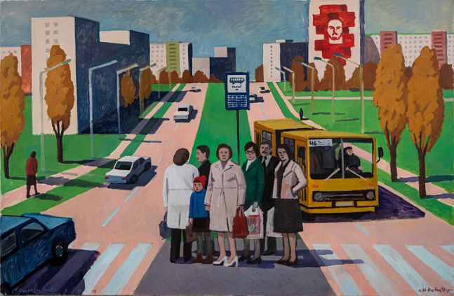 Bus, 2019
Oil on linen
51.5&amp;nbsp;x 79 inches