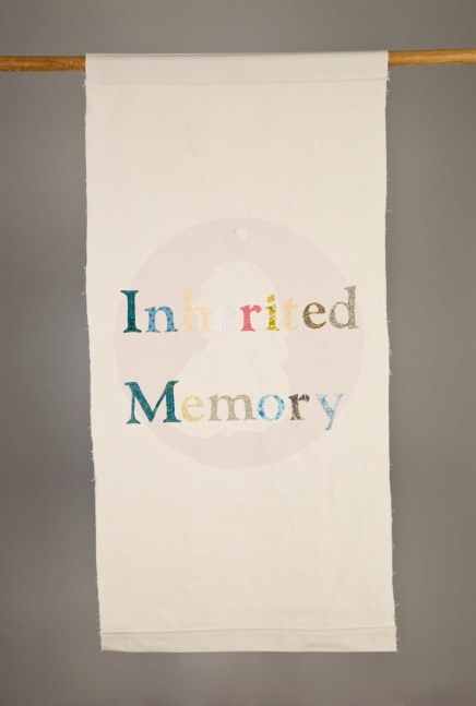 Gina Adams
Inherited Memory, 2014
Painters canvas, calico fabric, thread
3 x 5 feet
Courtesy of the Artist and Fort Gansevoort