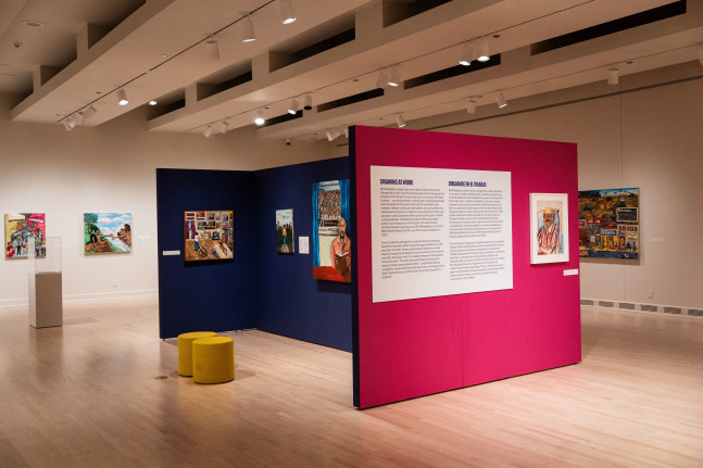 Installation view of “Michaelangelo Lovelace: Art Saved My Life.” ASU Art Museum, Tempe, Arizona, September 13, 2025 - Feb 15, 2026. Photograph courtesy of ASU Art Museum © Diego Lozano.