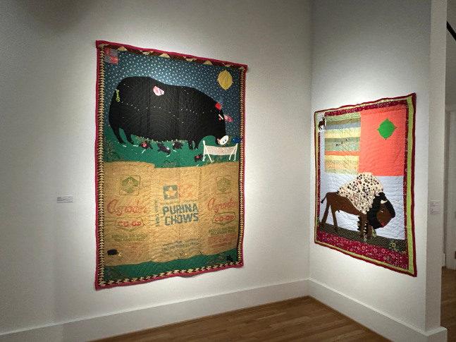 Installation view, &amp;#39;Picture This: The Story Quilts of Yvonne Wells&amp;#39;, Paul R Jones Museum, University of Alabama, Tuscaloosa, Alabama, August 2, 2024- September 27, 2024. Install images by the Paul R. Museum at the University of Alabama.