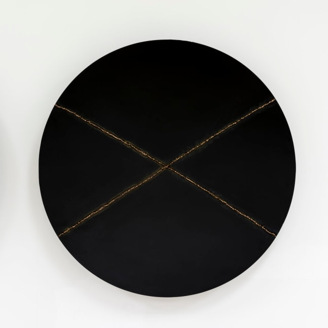 Matte Black #3, 2016
Steel, bronze
47 x 46 x 8 inches