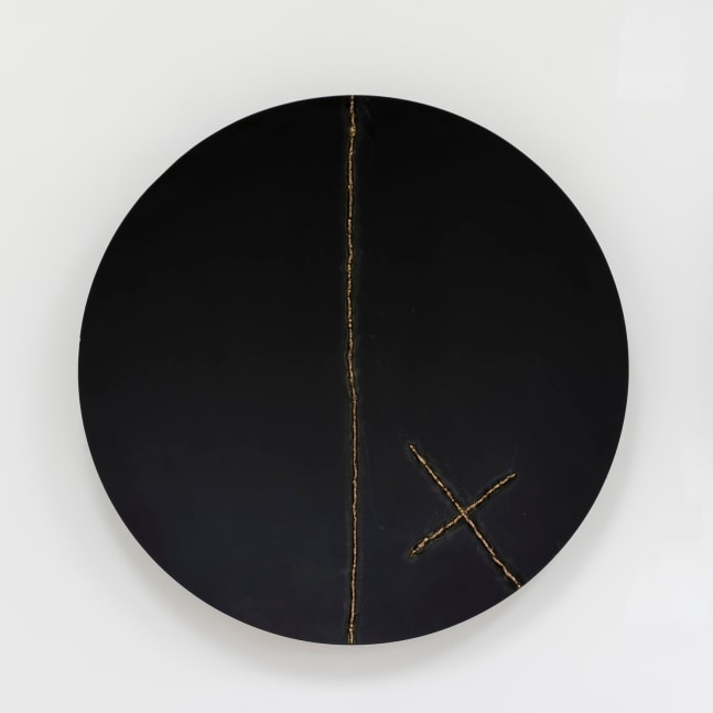 Matte Black #1, 2016
Steel, bronze
47 x 47 x 8 inches
