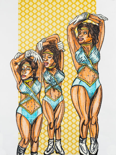 Southern University Dance Team 1, 2020&amp;nbsp;

Colored pencil and marker on paper&amp;nbsp;

24 x 18 inches&amp;nbsp;

&amp;nbsp;