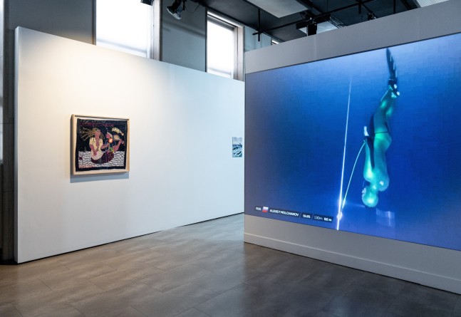 Installation view, Who Speaks for the Oceans?, September 1, 2022 &amp;ndash; December 9, 2022. Mishkin Gallery. Photo: Tony Wang