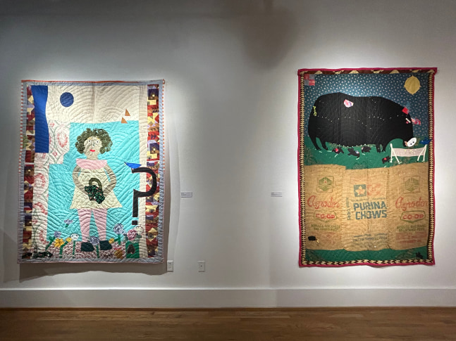 Installation view, &amp;#39;Picture This: The Story Quilts of Yvonne Wells&amp;#39;, Paul R Jones Museum, University of Alabama, Tuscaloosa, Alabama, August 2, 2024- September 27, 2024. Install images by the Paul R. Museum at the University of Alabama.