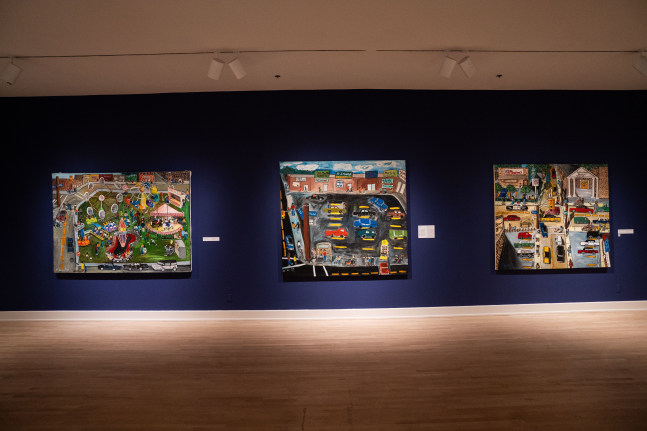 Installation view of “Michaelangelo Lovelace: Art Saved My Life.” ASU Art Museum, Tempe, Arizona, September 13, 2025 - Feb 15, 2026. Photograph courtesy of ASU Art Museum © Diego Lozano.