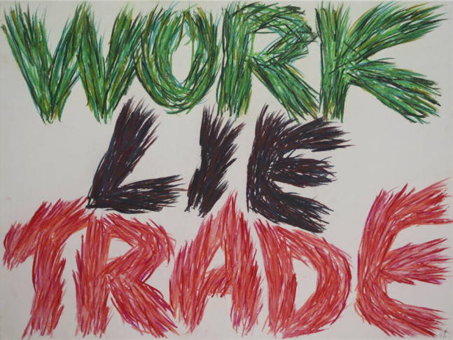 Work Lie Trade, 1990
Pastel drawing on paper
22 x 30 inches