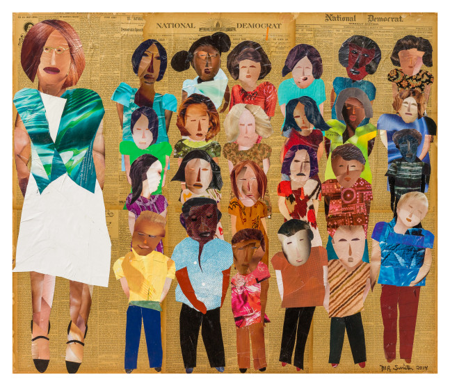 McKinley Elementary School, 2014
Paper collage and paint on wood
41 x 48 inches