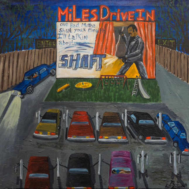 A Night at the Drive-In, 2009
Acrylic on Canvas
35 x 36&amp;nbsp;inches