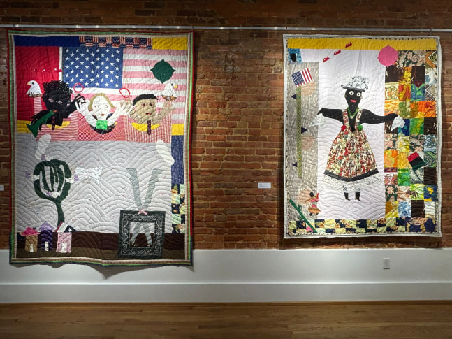 Installation view, &amp;#39;Picture This: The Story Quilts of Yvonne Wells&amp;#39;, Paul R Jones Museum, University of Alabama, Tuscaloosa, Alabama, August 2, 2024- September 27, 2024. Install images by the Paul R. Museum at the University of Alabama.