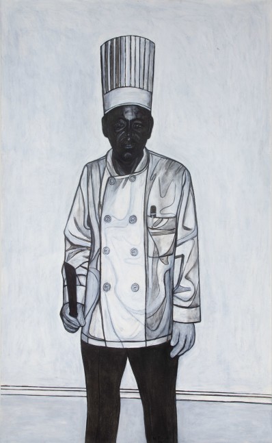 Willie Birch
The Chef with Knife, 2001
Acrylic and charcoal on paper
69 x 36.5 inches&amp;nbsp;