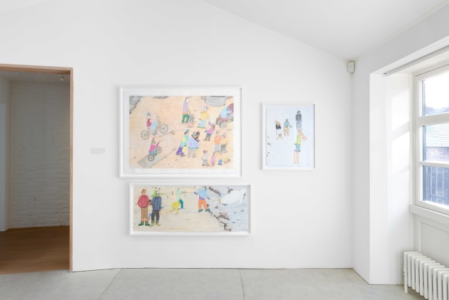 Installation view of Shuvinai Ashoona&amp;#39;s When I Draw&amp;nbsp;at The Perimeter, London. Photo by Stephen James.