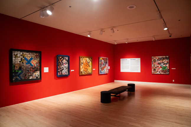 Installation view of “Michaelangelo Lovelace: Art Saved My Life.” ASU Art Museum, Tempe, Arizona, September 13, 2025 - Feb 15, 2026. Photograph courtesy of ASU Art Museum © Diego Lozano.