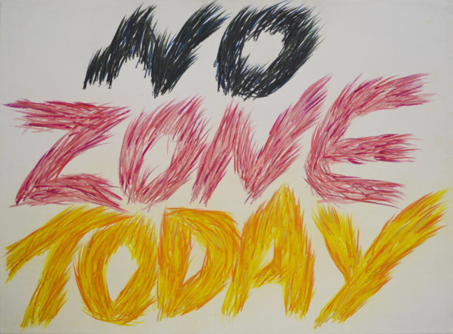 No Zone Today, 1990
Pastel drawing on paper
22 x 30 inches