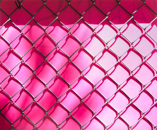 Untitled (Pink Fence Sparkle), 2017
Archival Pigment Print with Swarovski Crystals
38 1/8 x 45 7/8 inches (Framed)