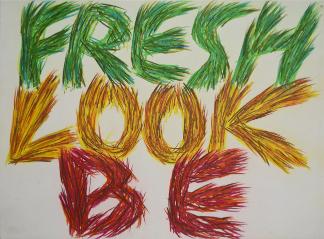 Fresh Look Be, 1990
Pastel drawing on paper
22 x 30 inches