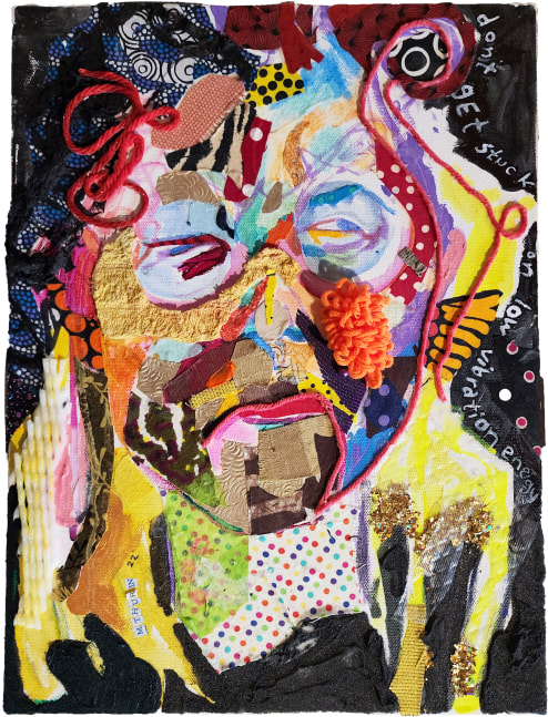 The Grouch  16&quot; x 12&quot;  Mixed Media