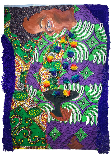 Filling The Gratitude Cup  43.5&quot; x 29&quot;  Mixed Media