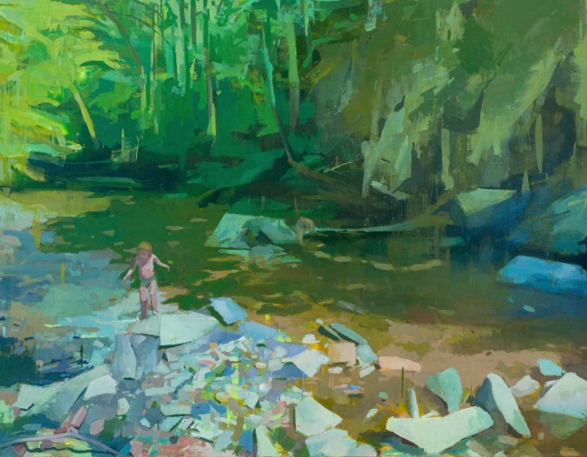 Joseph Lozano, Summer (The Child)  48&quot; x 60&quot;  Oil On Canvas