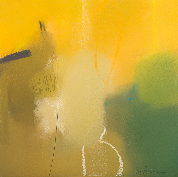 Val Rossman, Blend of Thought  10&quot; x 10&quot;  Pastel On Paper