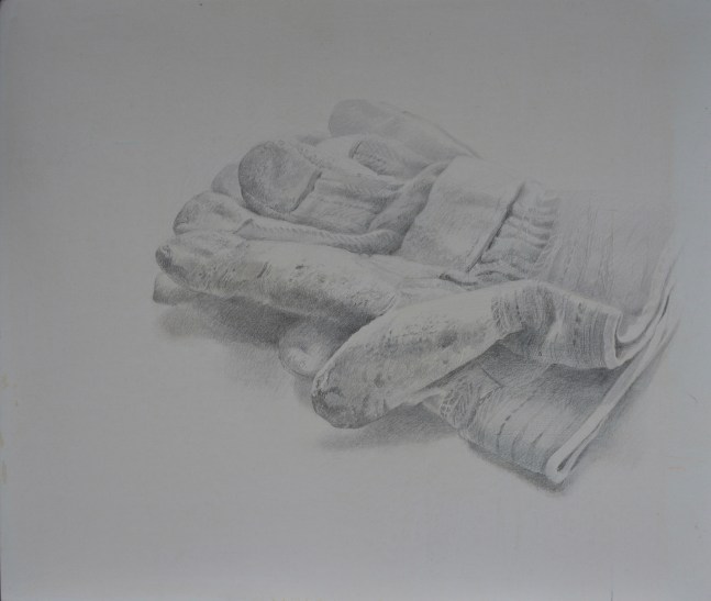 Dale O. Roberts, Gloves 10&quot; x 12&quot;  Silverpoint