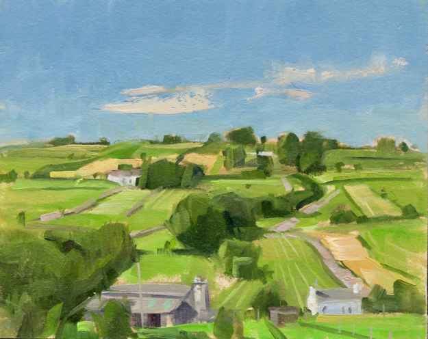 Jeffrey Reed, Lachen Hill  6″ x 7.5″  Oil On Panel