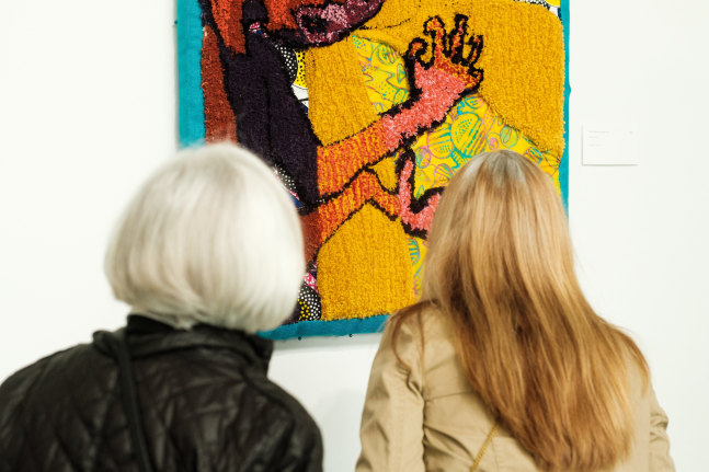 Visitors on opening night