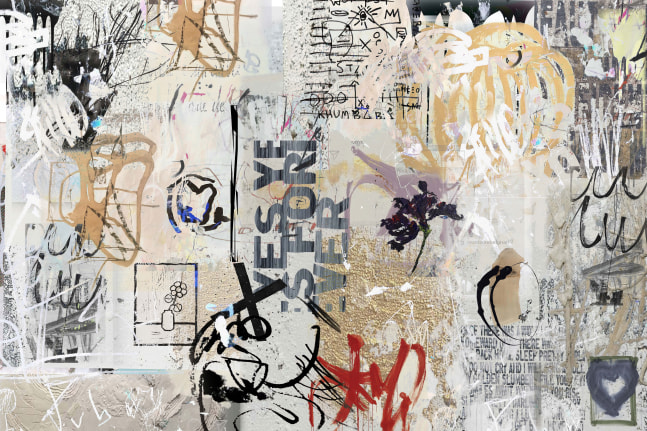 Irene Mamiye, Homage 5532 (Yes Forever), Ed of 5  40&quot; x 60&quot;  Dye Sublimation Print On Aluminum