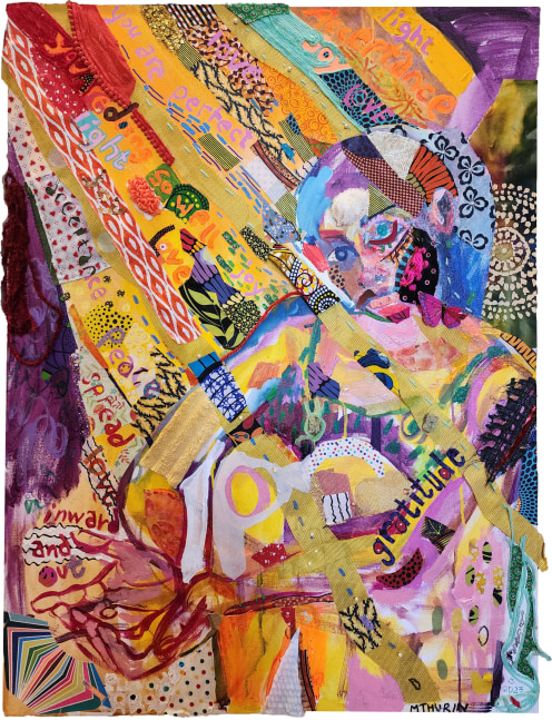 Universal Love  40&quot; x 30&quot;  Mixed Media