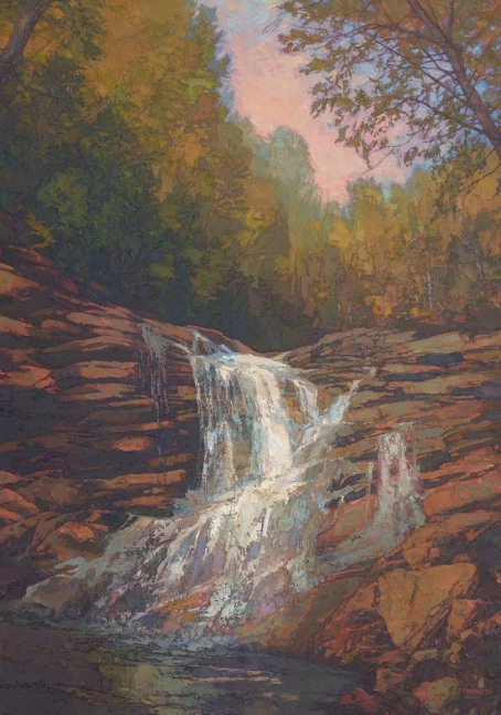 Thomas Paquette, Onoko (Lower Falls)  54&quot; x 38&quot;  Oil On Linen