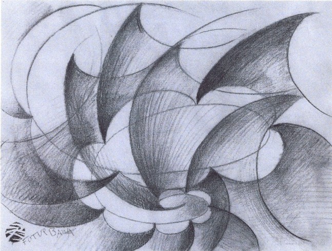 Giacomo Balla, Linee di velocita, 1914

pencil on paper, 17 3/8 x 23 inches (44.1 x 58.4 cm)