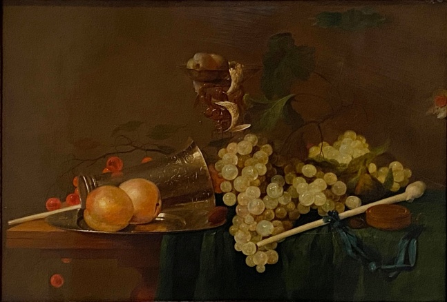 Jan Davidz de Heem, Nature morte de fruits et objects

c. 1640, oil on board, 42 x 60.5 cm