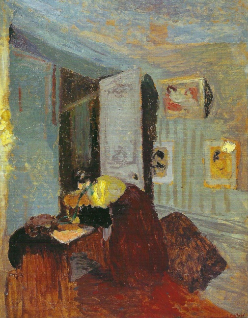 Edouard Vuillard, Madame Hessel Telephoning, c.1904

oil on cardboard mounted on hardboard, 61 x 46 cm