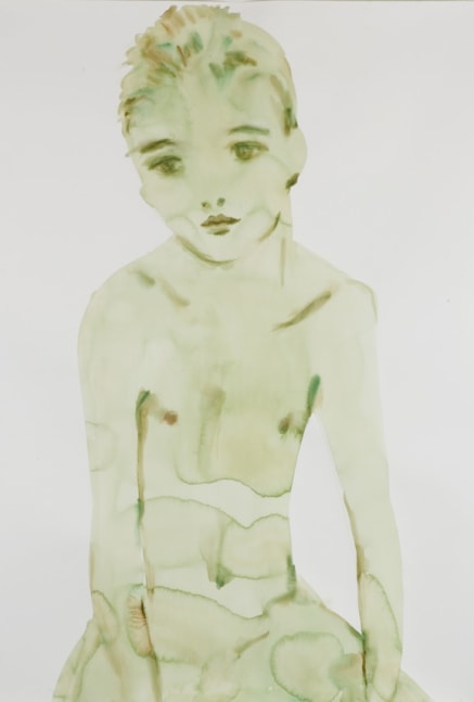 Kim McCarty

Untitled (green boy, seated), 2007&amp;nbsp;

Watercolor on handmade Arches paper

60 x 50 inches (162.6 x 127 cm)