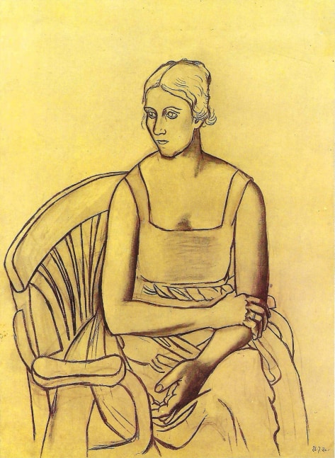 Pablo Picasso, Portrait of Olga Kokhlova, 1920

oil and charcole on canvas, 130.1 x 97.1 cm