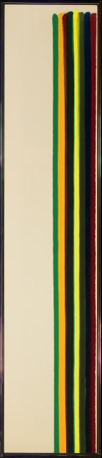 Morris Louis, I-58,1962

magna on canvas, 81.5 x 16.75 inches (207 x 42.5 cm)