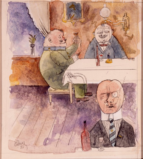 George Grosz, Restaurant, 1921

watercolor on paper, 28.7 x 25.4 cm