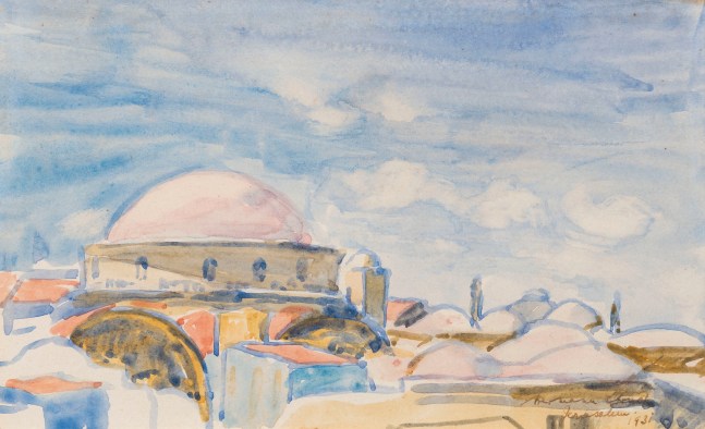 Hermann Struck, Jerusalem, Watercolor on paper
8.9 by 5.35 inches (22.6 by 13.6 cm)
&amp;nbsp;