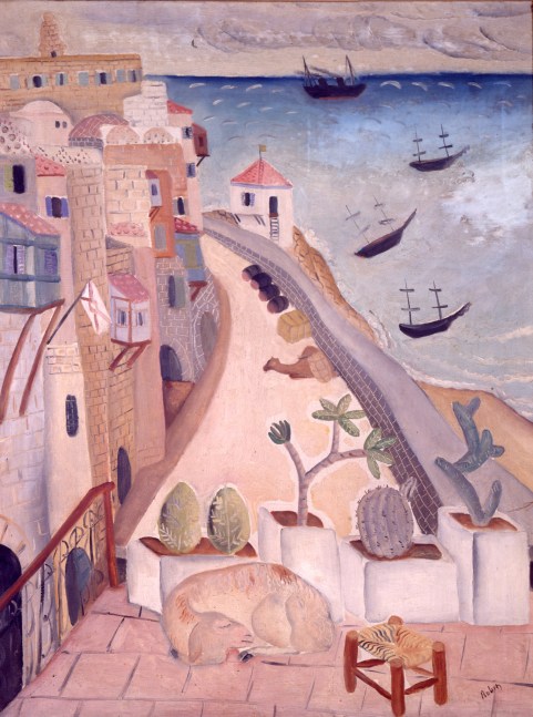 Reuven Rubin, Port Town, Old Town, Palestine,

c. 1921,&amp;nbsp;Oil on canvas, 22.5 x 30 inches

&amp;nbsp;