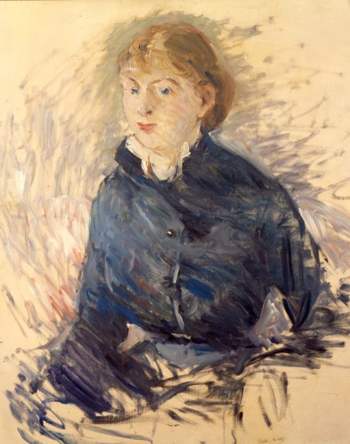 Berthe Morisot, Portrait de Louise Rasner, 1881

oil on canvas, 27 1/2 x 22 3/8 inches