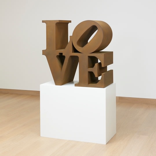 Robert Indiana, LOVE,1966-1999

corten steel, 91.4 x 91.4 x 45.7 cm