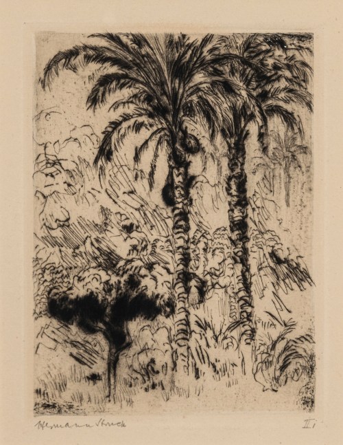 Hermann Struck, Cuba, c. 1913
Etching, 4.06 by 5.43 inches
(10.3 by 13.8 cm)
Framed: 13 3/4 x 17 3/4 inches
(Inv# HS992)