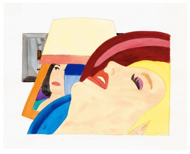 Tom Wesselmann

Study for Bedroom Painting #8

1977

Liquitex and pencil on paper

8 1/2 by 10 5/8 inches (21.5 x 27 cm)